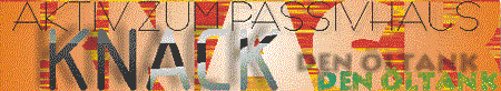Logo des Spiels: KNACK DEN ÖLTANK
